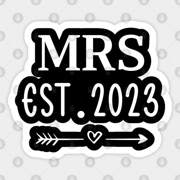 Mrs Est 2023 Sticker by Dojaja